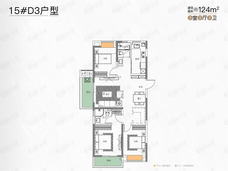 汉口18723室2厅2卫户型图