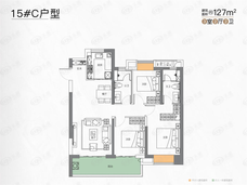 汉口18723室2厅2卫户型图