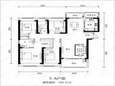 兴华尚都国际4室2厅2卫户型图