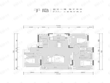 中交澄园3室2厅2卫户型图