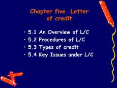 Letter of credit