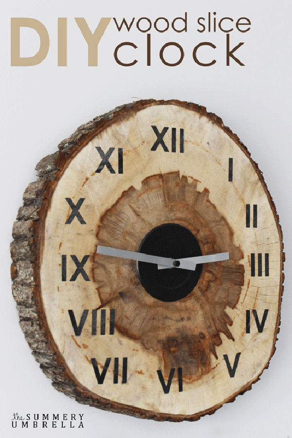 DIY Wood Slice Clock