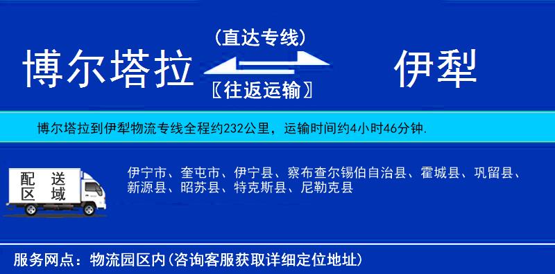 博尔塔拉到伊犁物流公司