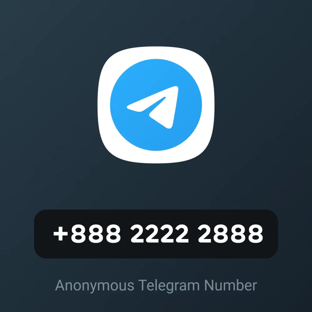 Telegram anonymous number card
