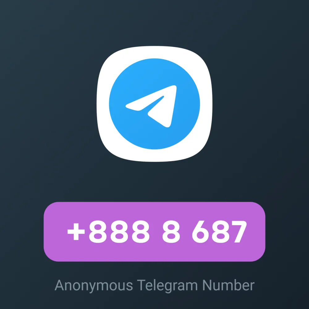 Telegram anonymous number card