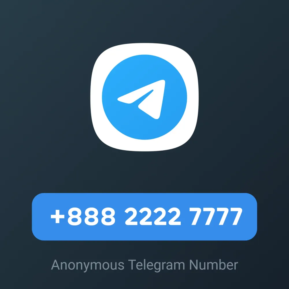 Telegram anonymous number card