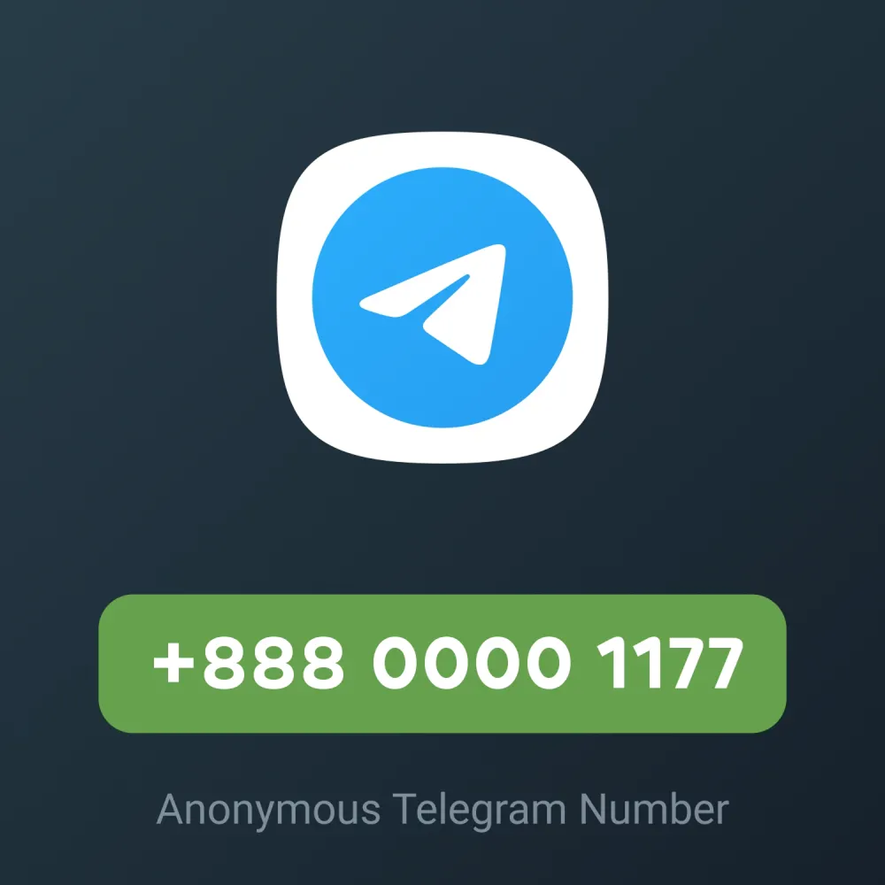Telegram anonymous number card