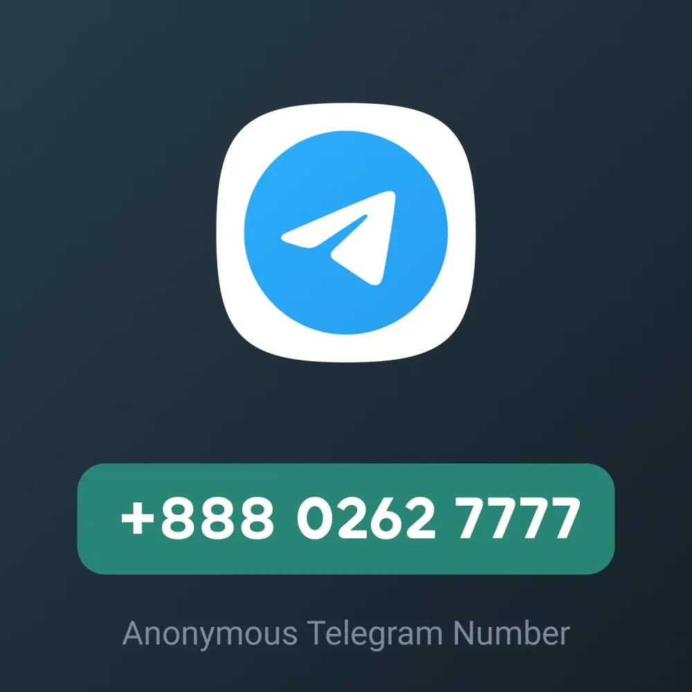 Telegram anonymous number card