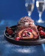 Résultat d’images pour Buche Chocolat Framboise