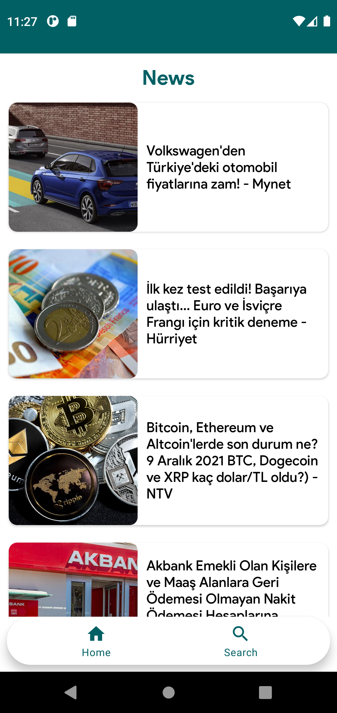 NewsApp Main Page