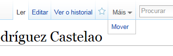 Para mudar o nome dun artigo emprégase a opción "Mover".