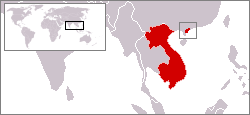 Map of French Indochina, including Guangzhouwan