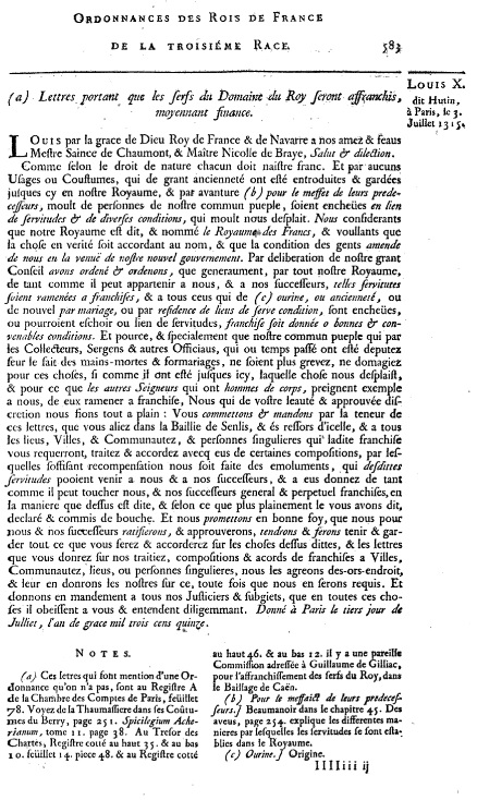 Description de l'image Ordonnance royale du 3 juillet 1315.jpg.