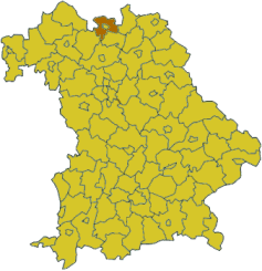 Poziția regiunii Districtul Coburg