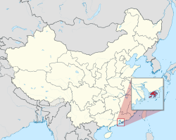 Location of Hong Kong