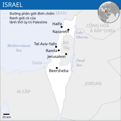 Location of Israel