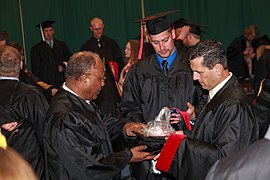 Spring 2014 George Fox Evangelical Seminary Hooding and Commencement (13910574139).jpg