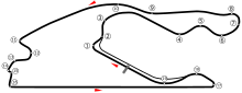 Layout of the Miami International Autodrome