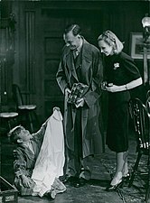 Med Håkan Westergren och Inga Tidblad i Guldbröllop, Dramaten 1939.