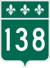 Route 138 marker