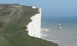 Beachy Head, met de vuurtoren