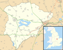 Rutland shown within England