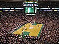 Boston TD Garden kapalı spor salondan basketbol maçı