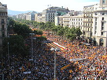 Manifestation « Som una nació. Nosaltres decidim »