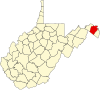 State map highlighting Berkeley County