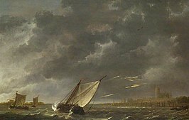 Onweer boven Dordrecht, 1645-50, National Gallery, Londen