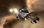 Illustreeriv pilt kosmoselaevadest EVE Online'is