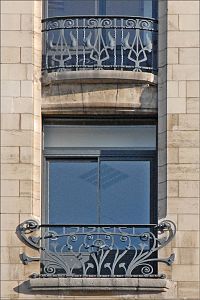 Balcoane de Louis Majorelle pentru Banca Renauld din Nancy