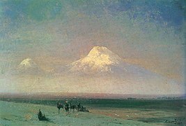 Valea muntelui Ararat de Ivan Aivazovski, 1882