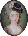 Adrienne de La Fayette (miniatura, kolem 1790)