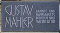 Plaque at Mahlers residence in Vienna