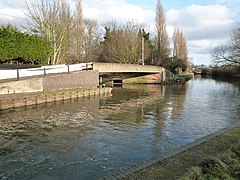 Confluence with the River Brent, London