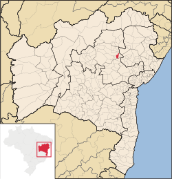 Localização de Quixabeira na Bahia