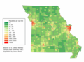 Image 14Missouri population density map (from Missouri)