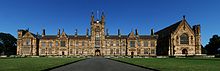 A panoramic photograph of the Quadrangle