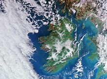 Ireland viewed by the OLCI instrument during January, 2024