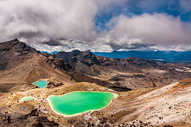 Smaragdna jezera, gora Tongariro