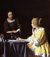 Johannes Vermeer, Mistress and Maid, 1667[295]