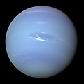 First Neptune photograph from space by Voyager 2