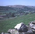 View back across the Ribble to Giggleswick Scar