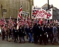 National Front-betoging in Yorkshire, Engeland in de jaren 1970