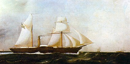 Steam corvette Dom Afonso, 1850