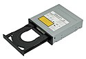 internal DVD drive (open)