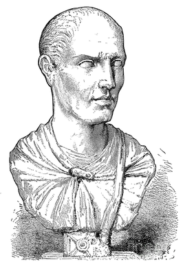 Lucius Licinius Lucullus. Gravure van buste