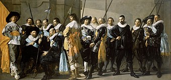 Frans Hals en Pieter Codde: De magere compagnie. Hals begon er in 1633 aan te werken. Na onenigheid met de opdrachtgevers zou Pieter Codde het in 1637 voltooien.