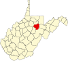 State map highlighting Barbour County